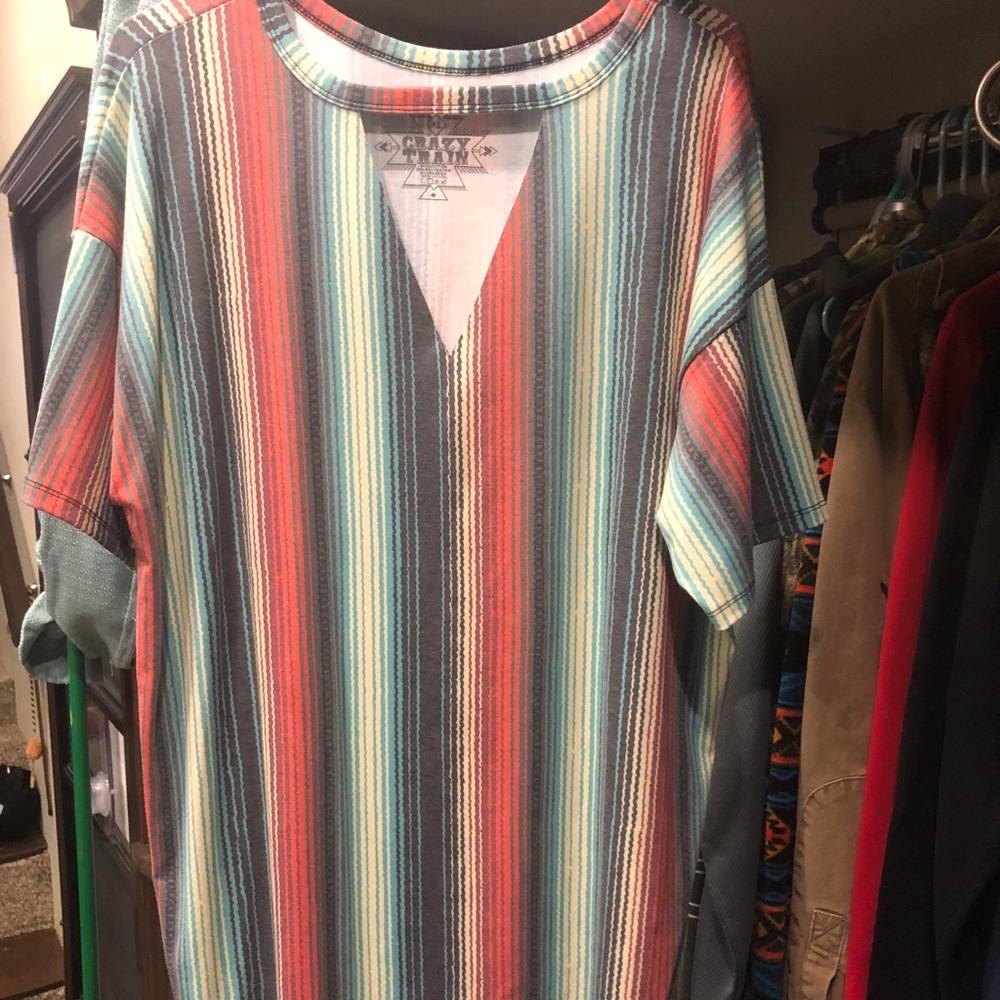 Crazy Train serape shirt